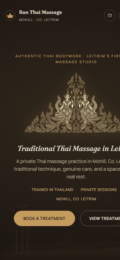 Ban Thai Massage mobile homepage